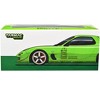 Vertex RX-7 FD3S RHD Light Green with Matt Black Hood and Graphics "Global64" Series 1/64 Diecast Model Car by Tarmac Works - 3 of 3