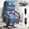 CLIHOME Power Chenille Lift Recliner Chair Dual Motor Infinite Position with Solid Wood Armrests, Heat Massage and Heavy Duty Motion Mechanism - 2 of 4