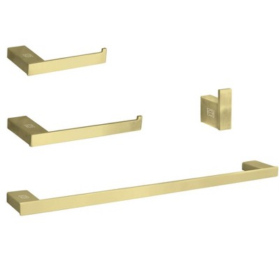 Elegant Lighting Sofia 4-Piece Bathroom Hardware Set in Brushed Gold