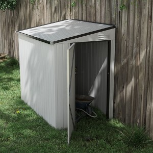 NicBex 4' x 8' Outdoor Storage Shed with Lockable Door and 2 Air Vents, Lean to Storage Shed for Backyard, Patio, Lawn - 1 of 4