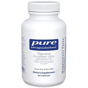 Pure Encapsulations Digestive Enzymes Ultra with Betaine HCl - Vegetarian - Supports Protein, Carb, Fiber, and Dairy Digestion* - 1 of 4