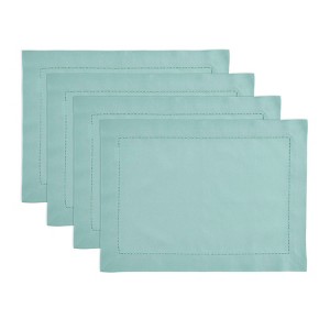 Solino Home Cotton and Linen Hemstitch Placemats - 1 of 4