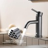 OUTSUPPLY Bathroom Sink Faucets, Bathroom Faucet Single Hole, Modern Bathroom Sink Faucet Vanity Bathroom Faucet - 4 of 4