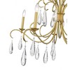 Amara 5-Light Chandelier - Gilded Gold, Steel, Dimmable, 38" Width, Elegant Design - 2 of 4