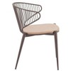 Zuo Silues Dining Chair Taupe & Brown - 2 of 4