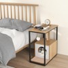 Costway Cat Furniture End Table w/ Scratching Post Removable Scratching Mat Living Room - 2 of 4