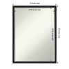 Amanti Art Lucie Petite Bevel Wood Bathroom Wall Mirror - 4 of 4