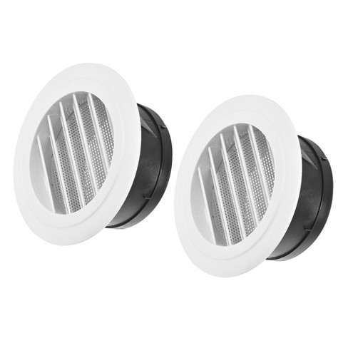 Unique Bargains Bathroom Home Office Removable Screen Grille Cover Slanted  Louver Round Air Vent 2 Pcs 5 Inch : Target