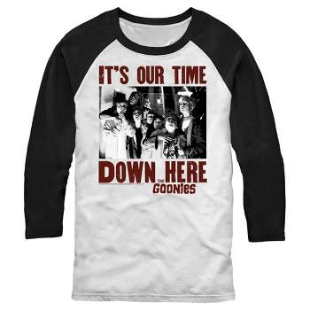 Men's The Goonies It's Our Time Down Here Baseball Tee