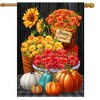 Briarwood Lane Fall House Flag 40x28 For Outdoor Baskets of Mums For Fall House Flag - 2 of 4