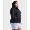 Hanes Just My Size Women's Full-Zip Slub Hoodie (Plus Size) - 2 of 4
