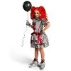 Joyfy Evil Clown Costume for Girls, Halloween Jester Dress for Kids, Creepy Halloween Costume for Girls, Toddler Clown Outfit - 2 of 4