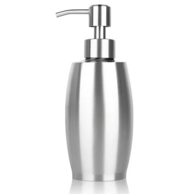 LunaLulinlk 375ml Soap Dispenser, 304 Stainless Steel Hand Soap Dispenser with Pump for Kitchen Bathroom Sink