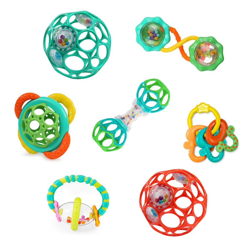 Photos - Rattle / Teether Bright Starts Everything Nice Rattle Set - 7pc 