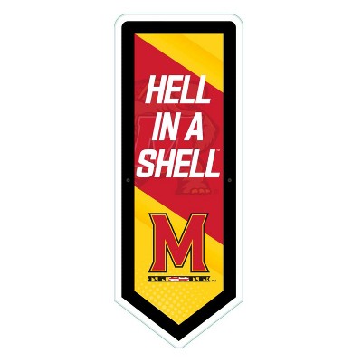 Evergreen Ultra-Thin Glazelight LED Wall Decor, Pennant, University of Maryland- 9 x 23 Inches Made In USA