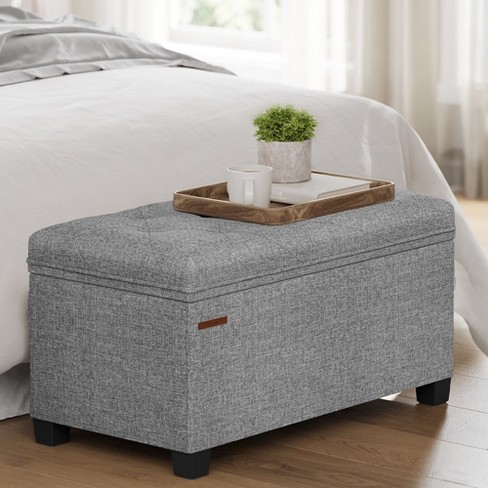 Songmics 15.7 X 30 X 15.7 Inches Storage Ottoman Bench Hold Up To ...