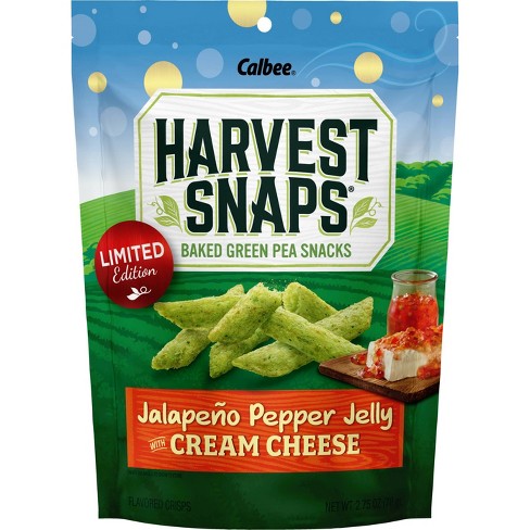 Harvest Snaps Jalapeno Pepper Jelly with Cream Cheese Baked Green Pea Snacks -  2.75oz - image 1 of 2