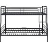 Streamdale Full XL Over Queen Metal Bunk Bed, Black - 4 of 4