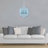 Big Dot of Happiness Winter Wonderland - Hanging Porch Snowflake Holiday Party & Winter Wedding Outdoor Decorations - Front Door Decor - 1 Piece Sign - 3 of 4