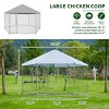 LAOTIES 13×8FT Large Metal Chicken Coop,Heavy Duty Steel Poultry Cage With Waterproof UV Cover,Hexagonal Wire Run For Chickens And Ducks - 2 of 4