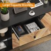 Jojoka Modern Sideboard Buffet Cabinet with Adjustable Shelf & Woodgrain Finish, Sturdy Storage for Dining Room, Living Room, Entryway, Easy Assembly - 3 of 4