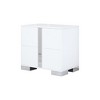 Bella Depot 23.3'' Nightstand with Metal Foot, Mirrored Bedside Table with 2 Drawers for Bedroom, Living Room - 4 of 4
