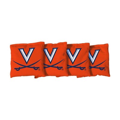 NCAA Virginia Cavaliers Corn-Filled Cornhole Bags Orange - 4pk