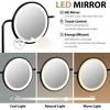 40" Makeup Vanity Desk with 3-Mode Lighted Mirror & Wireless Charging Station , Vanity Table with Drawer & 3 Open Shelves, Dressing Table for Bedroom - 3 of 4