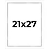 PosterPalooza | Modern Shadow Box 1" Depth White Picture Frame - UV Acrylic, Backing, Hanging Hardware - 2 of 4