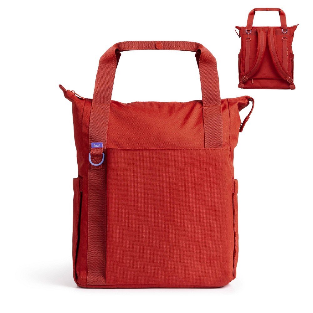 Ubbi Fleuri All-Day Diaper Backpack Bag - Wild Poppy