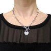 EVERLY JEWELRY | Sterling Silver Heart Charm Necklace, 18 inc - 3 of 4