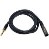 Monoprice XLR Male to 1/4in TRS Male Cable - 6 Feet, 16AWG, Gold Plated, High Fidelity and Eliminate Noise in the Recording Studio and on the Stage - image 2 of 4