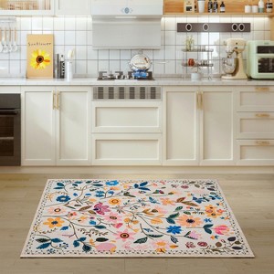 Maxax Nature Voja Non-Slip Machine Washable Colorful Modern Area Rug For Living Room, Hallway Runner, Entryway Rug - 1 of 3