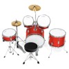 Ashthorpe 5-Piece Complete Junior Drum Set with Brass Cymbals - Advanced Beginner Drum Kit - 3 of 4