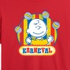 Women's - Peanuts - Charlie Brown Karneval Cropped Graphic T-Shirt - 2 of 4