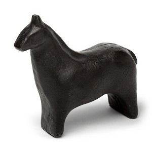 HomeRoots 6" Gold Metal Horse Tabletop Sculpture - 1 of 4