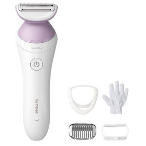 Philips Series 6000 Wet & Dry Women's Rechargeable Electric Shaver - BRL136/00 - 4pc - 1 of 4