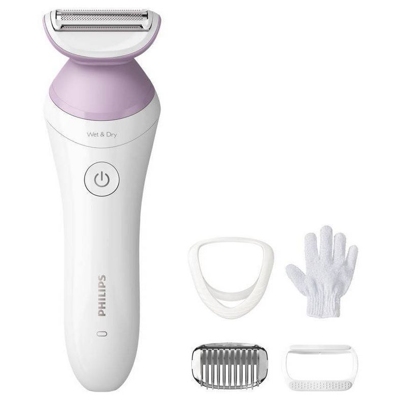 Philips Series 6000 Wet &#38; Dry Women&#39;s Rechargeable Electric Shaver - BRL136/00 - 4pc, 1 of 12