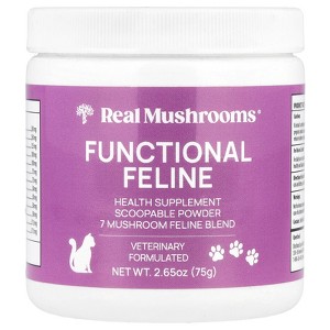 Real Mushrooms Functional Feline, For Cats , 2.65 oz (75 g) - 1 of 2