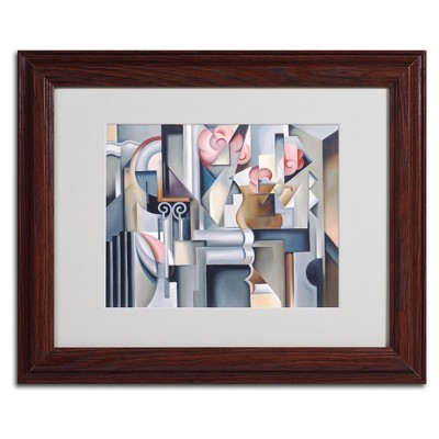 Trademark Fine Art -Catherine Abel 'Still Life With Brown Jug' Matted Framed Art