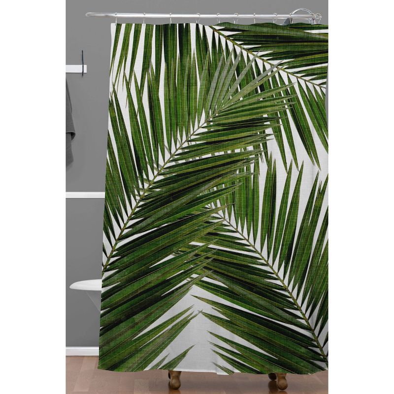 Orara Studio Palm Leaf Shower Curtain Green - Deny Designs, 3 of 7