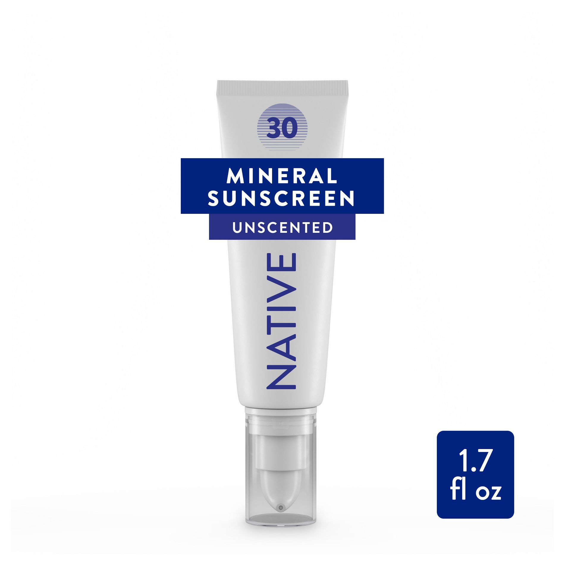 Native Mineral Face Lotion - Unscented - SPF 30 - 1.7 fl oz