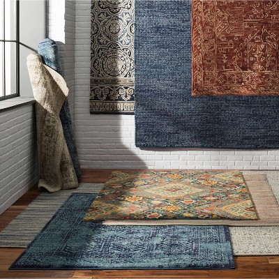 5 X7 Woven Area Rug Indigo Threshold Target