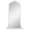 Lirago Arch Solid Wood Mirror Ornate Mirror Wall Mirror Retro Mirror with Carved Frame 67*28 White - 4 of 4