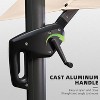 PURPLE LEAF 10' X 13' Patio Umbrella Outdoor Cantilever Rectangle Umbrella Aluminum Umbrella with 360-degree Rotation for Garden Pool Patio - 3 of 4