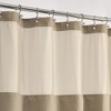 Textured Waffle Weave Shower Curtain with Snap In Liner and 12 Hooks - 2 of 4