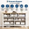 GAOMON Fluted 7 Drawer Dresser for Bedroom, 47.4'' Wide Mid Century Modern Chest of Drawers, Wooden Fluted Dresser Chest - 4 of 4