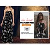 LA LEELA Women's Beach Pirates Evening Party Halter Caribbean Pirate Maxi Dress Tube Top Sundress for Women One Size Skull Vintage Black - 4 of 4