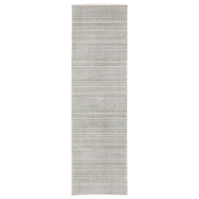 Oriental Weavers Montecito 4929E White/ Grey Indoor Area Rug - 2'3" x 7'6"