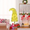 Tangkula Whimsical Christmas Tree Pre-Lit Artificial Holiday Tree w/ Bendable Top - 2 of 4